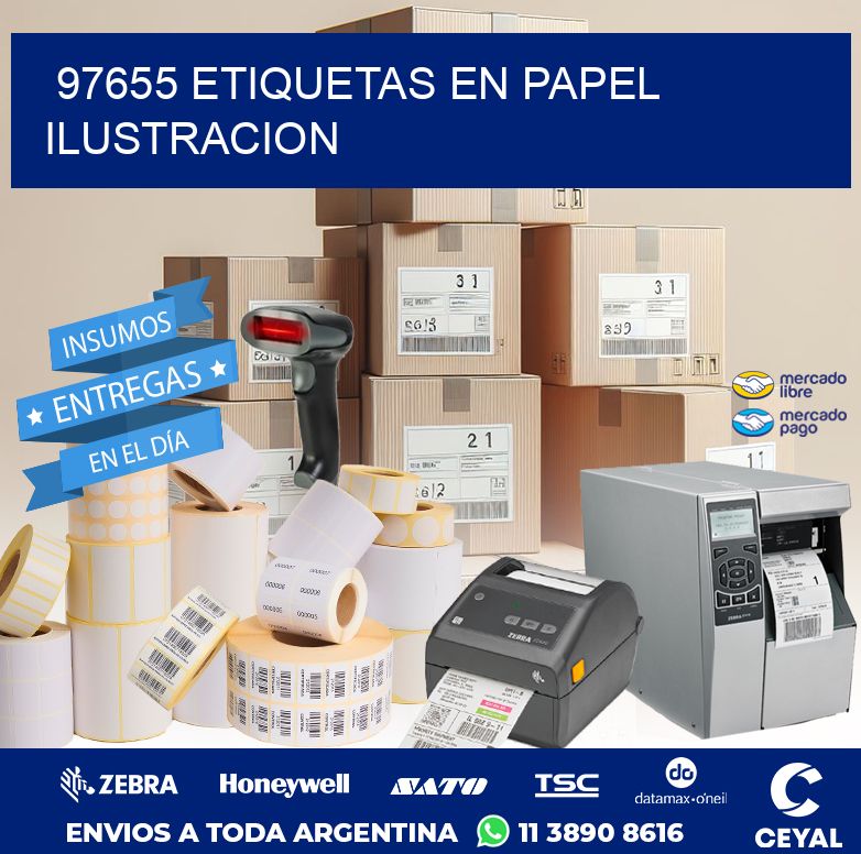 97655 ETIQUETAS EN PAPEL ILUSTRACION