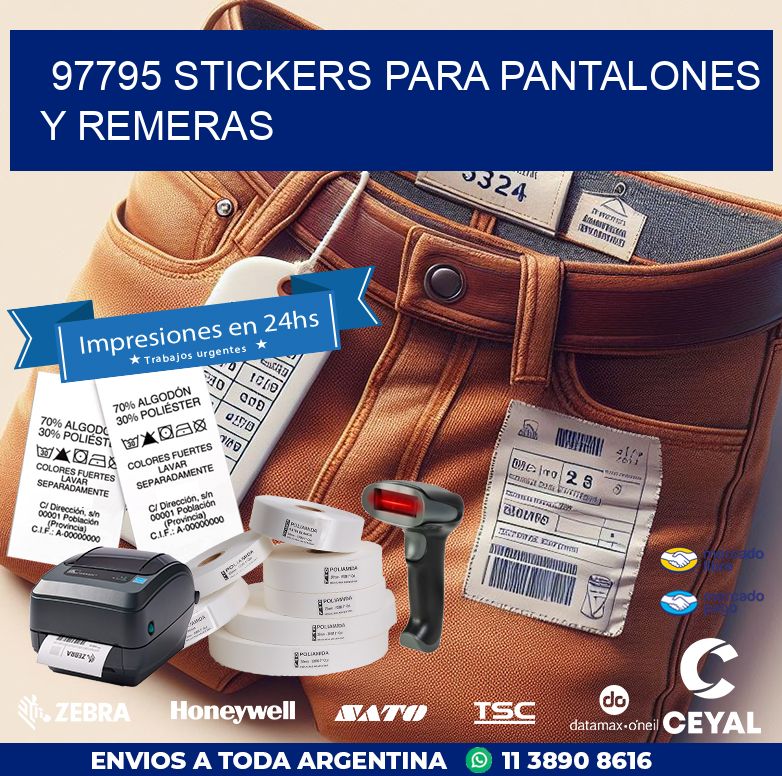97795 STICKERS PARA PANTALONES Y REMERAS