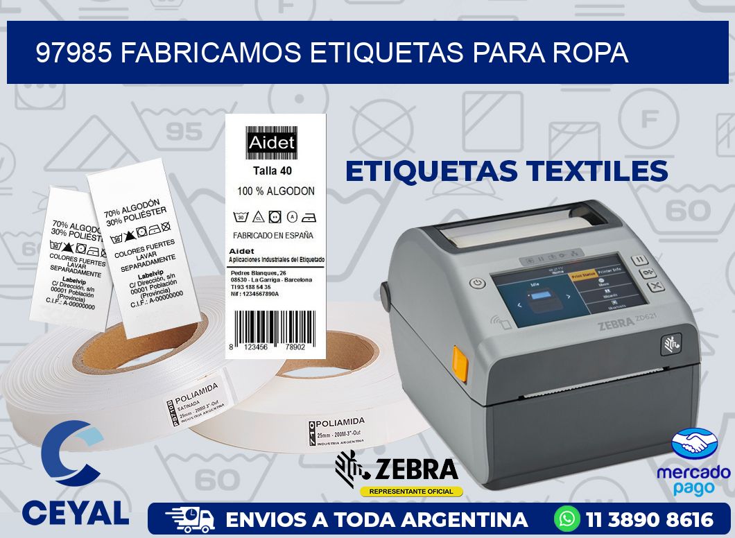 97985 FABRICAMOS ETIQUETAS PARA ROPA