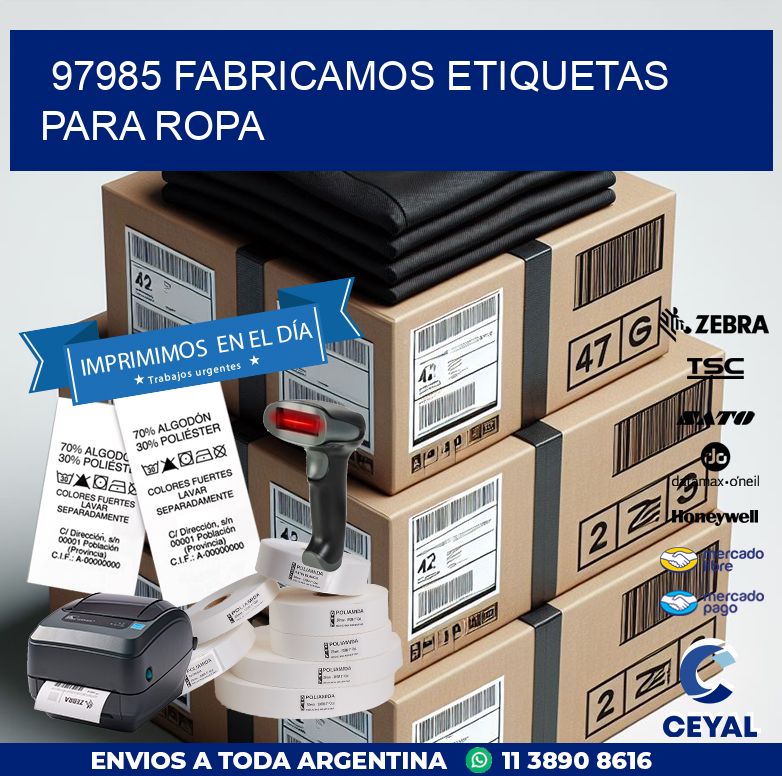97985 FABRICAMOS ETIQUETAS PARA ROPA