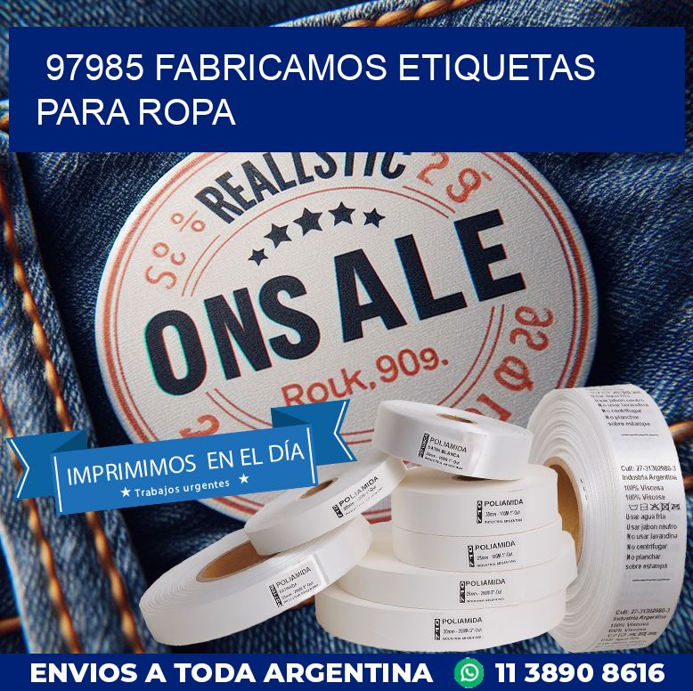 97985 FABRICAMOS ETIQUETAS PARA ROPA