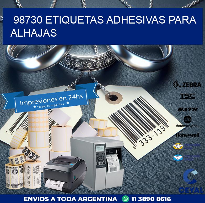 98730 ETIQUETAS ADHESIVAS PARA ALHAJAS