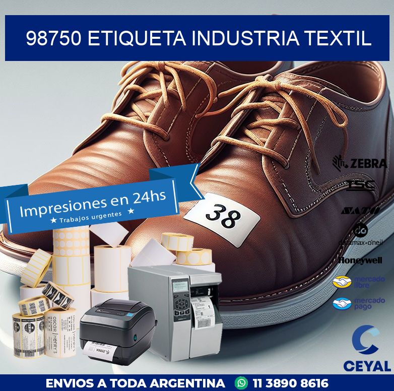 98750 ETIQUETA INDUSTRIA TEXTIL