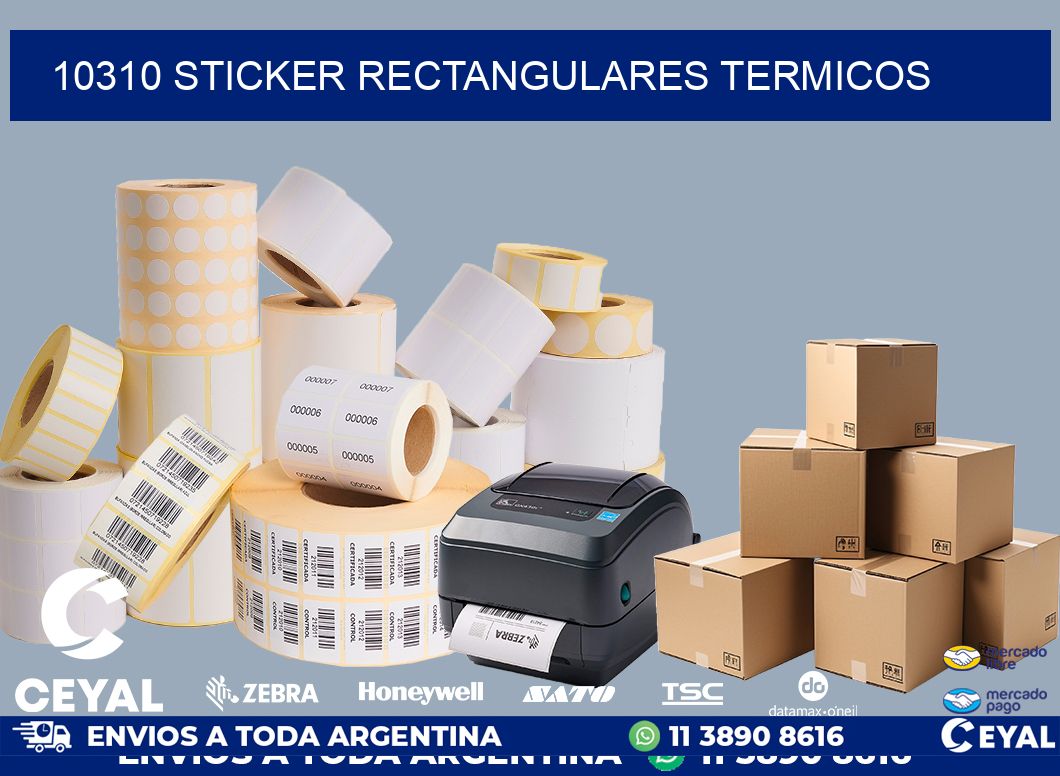 10310 Sticker rectangulares termicos