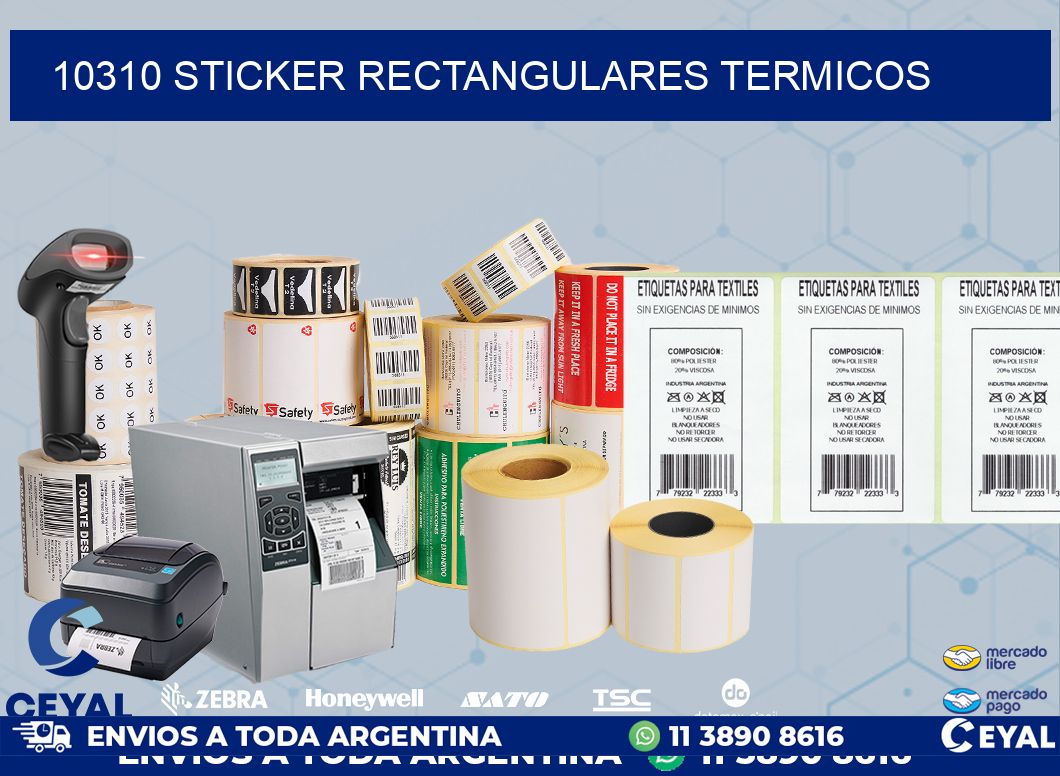 10310 Sticker rectangulares termicos