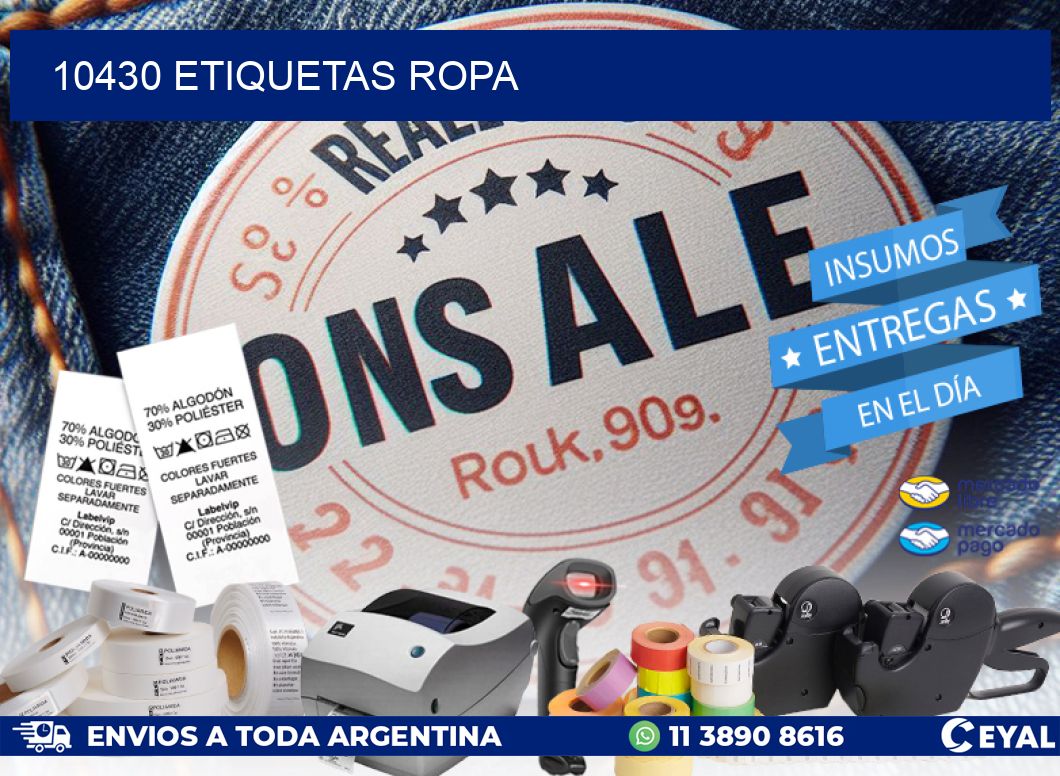 10430 ETIQUETAS ROPA