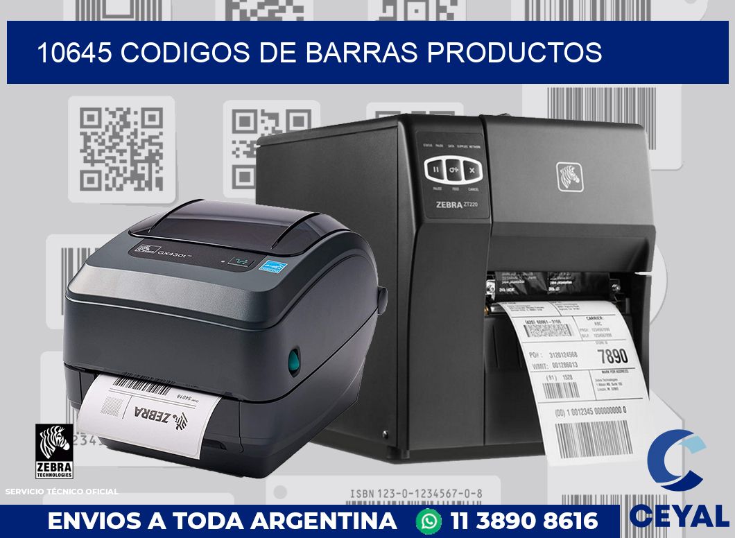 10645 codigos de barras productos