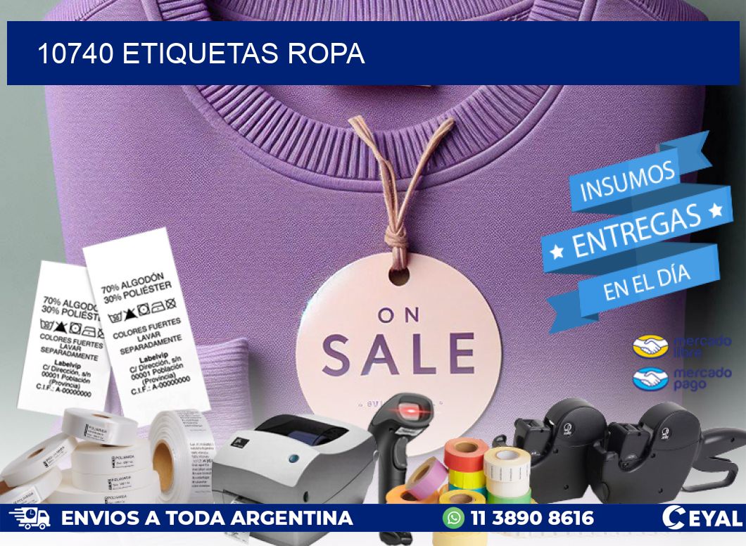 10740 ETIQUETAS ROPA