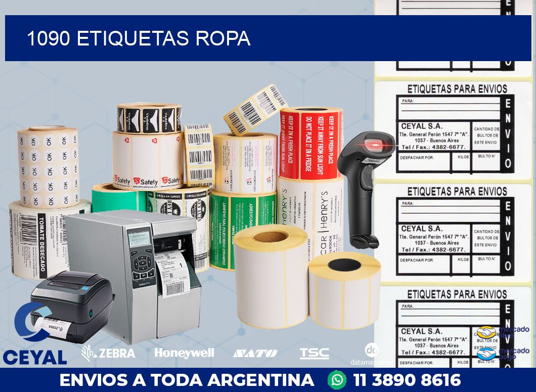 1090 ETIQUETAS ROPA
