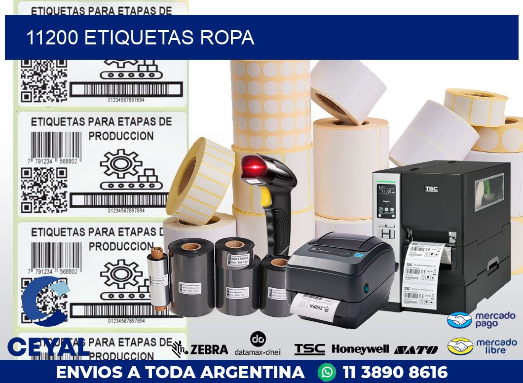 11200 ETIQUETAS ROPA