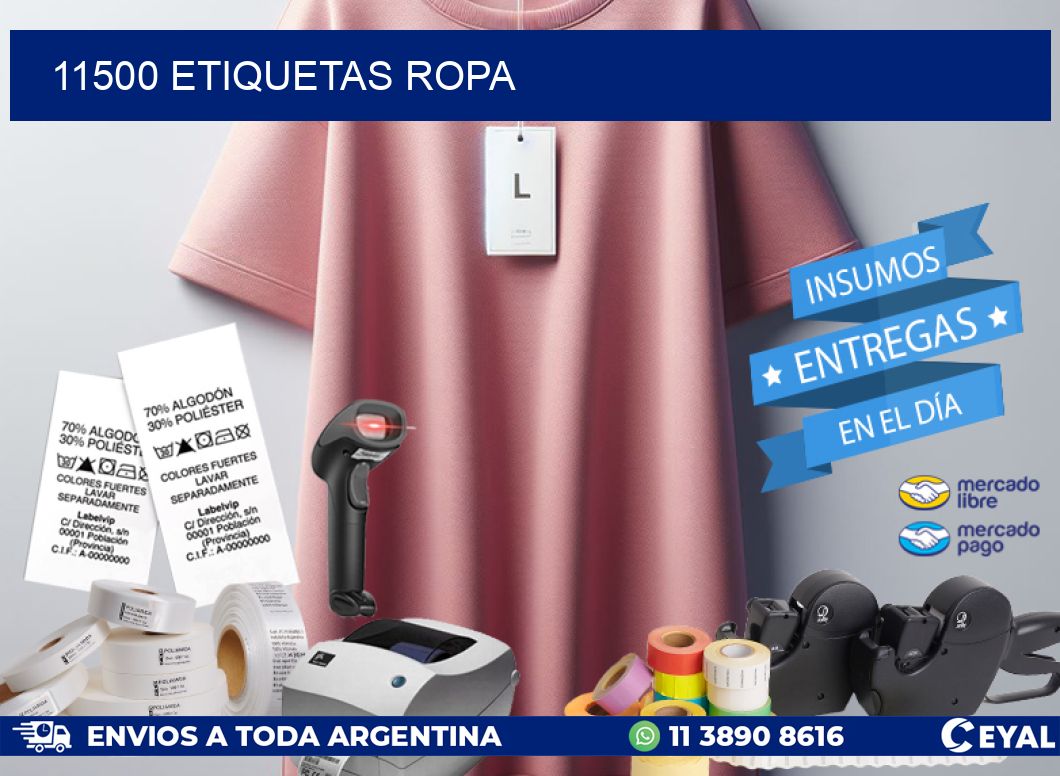 11500 ETIQUETAS ROPA
