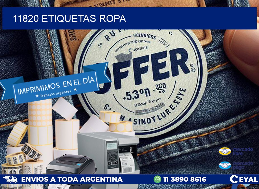 11820 ETIQUETAS ROPA
