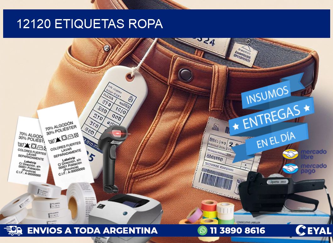 12120 ETIQUETAS ROPA