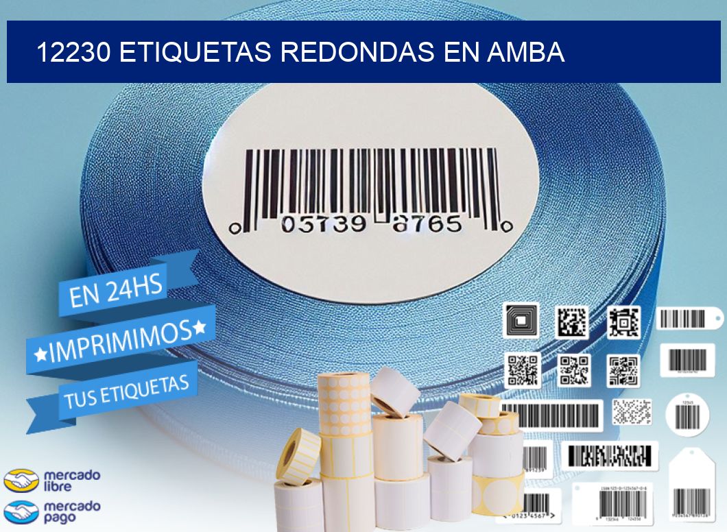 12230 ETIQUETAS REDONDAS EN AMBA