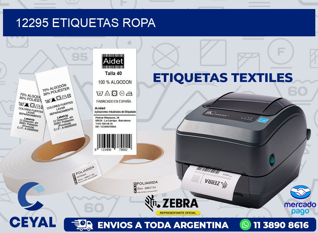 12295 ETIQUETAS ROPA