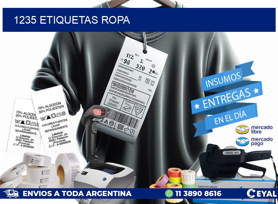 1235 ETIQUETAS ROPA
