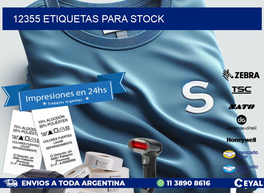 12355 ETIQUETAS PARA STOCK