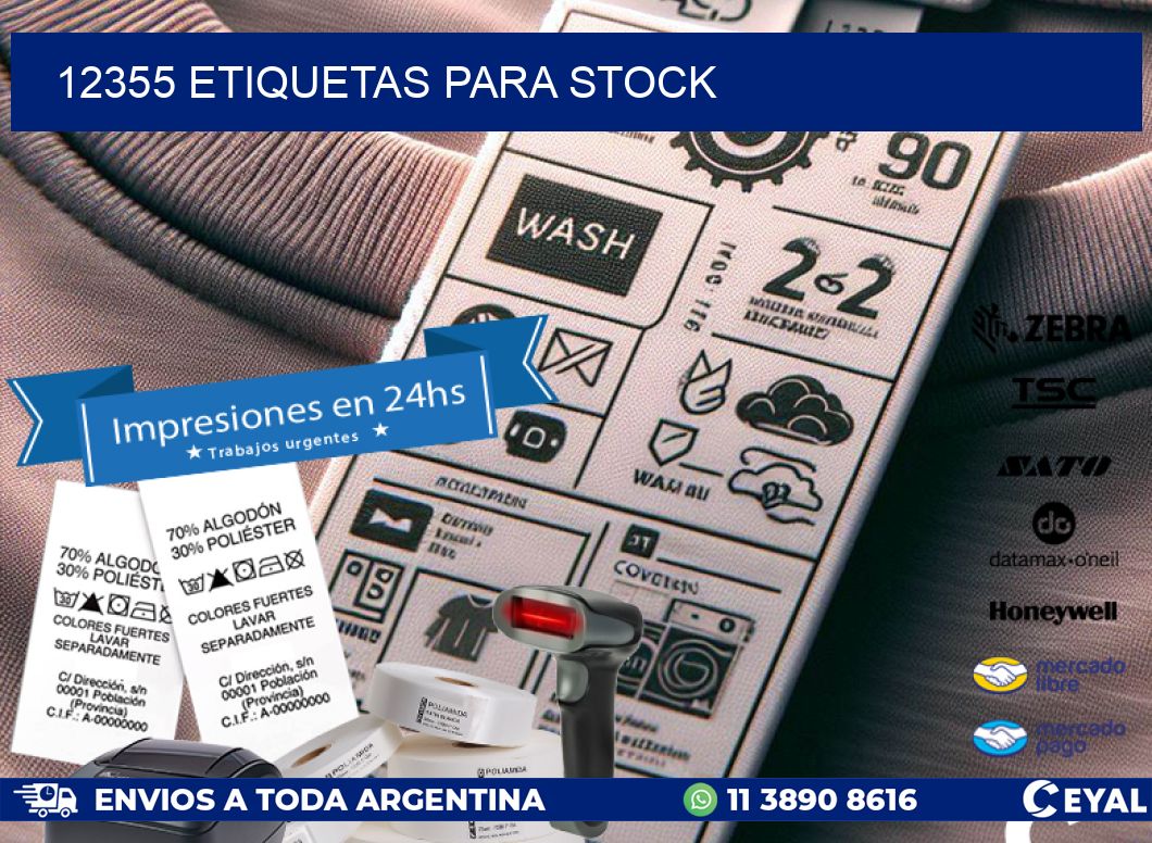 12355 ETIQUETAS PARA STOCK