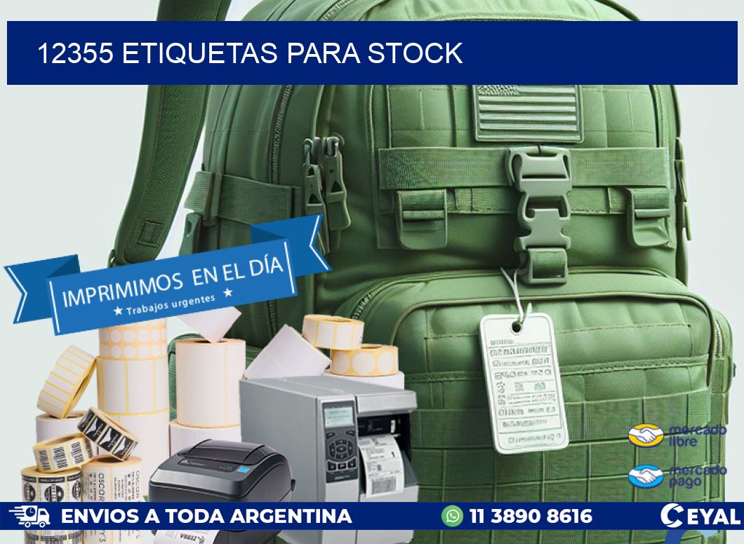 12355 ETIQUETAS PARA STOCK