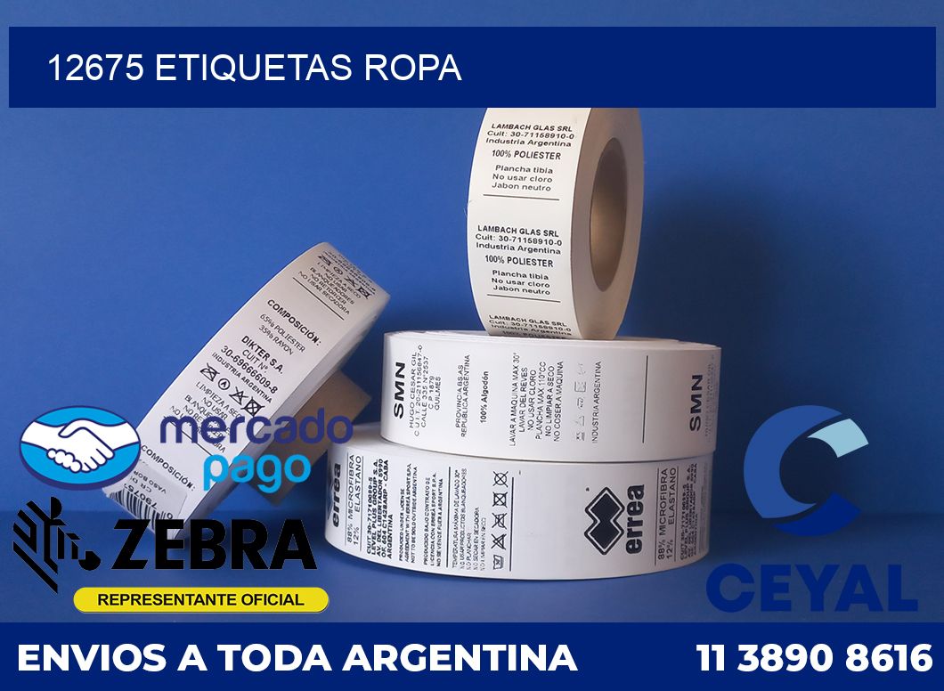 12675 ETIQUETAS ROPA