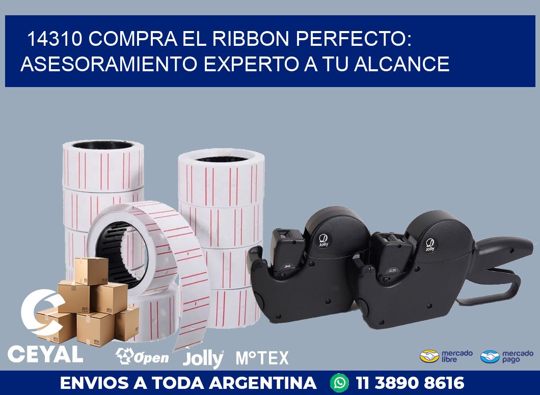 14310 COMPRA EL RIBBON PERFECTO: ASESORAMIENTO EXPERTO A TU ALCANCE