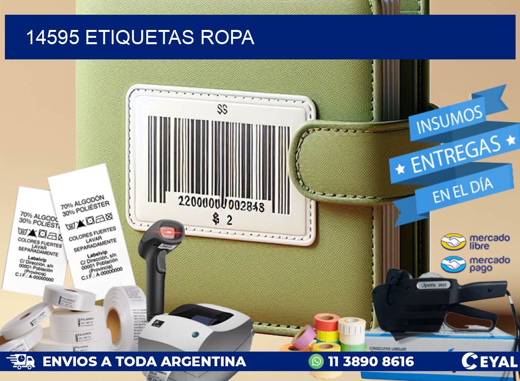 14595 ETIQUETAS ROPA