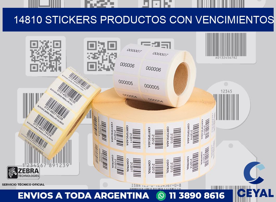 14810 STICKERS PRODUCTOS CON VENCIMIENTOS