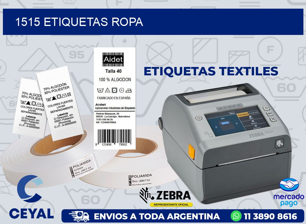 1515 ETIQUETAS ROPA