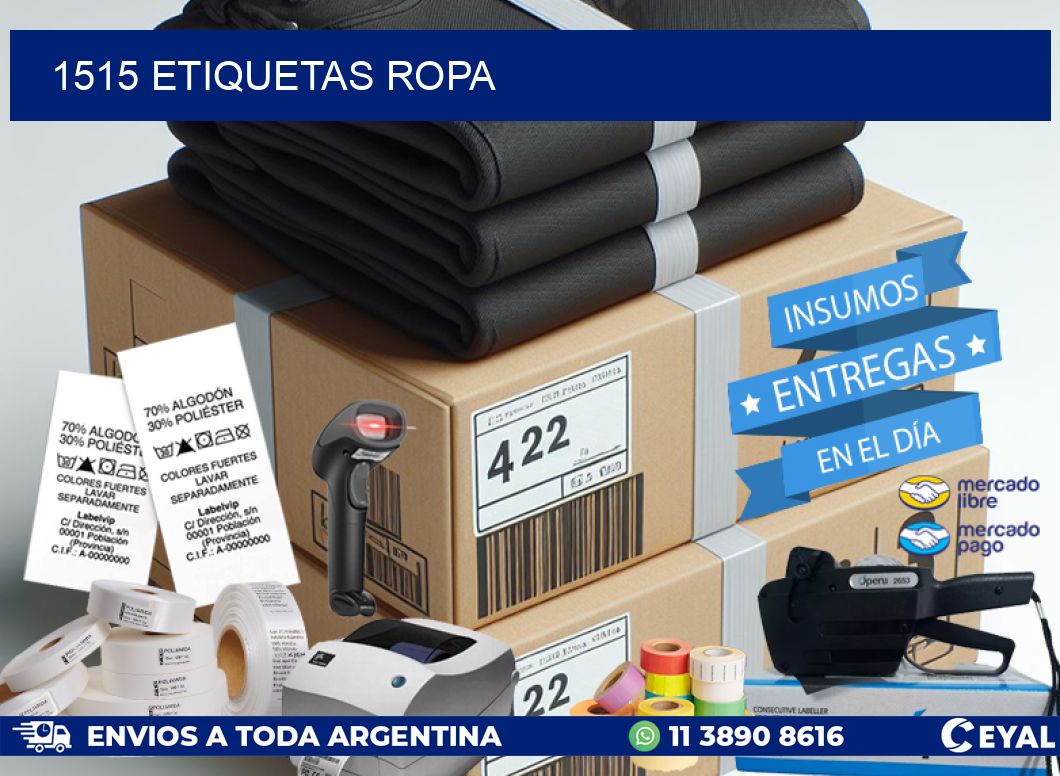 1515 ETIQUETAS ROPA