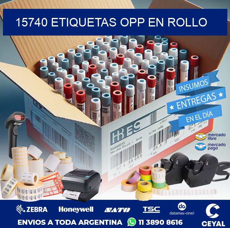 15740 ETIQUETAS OPP EN ROLLO