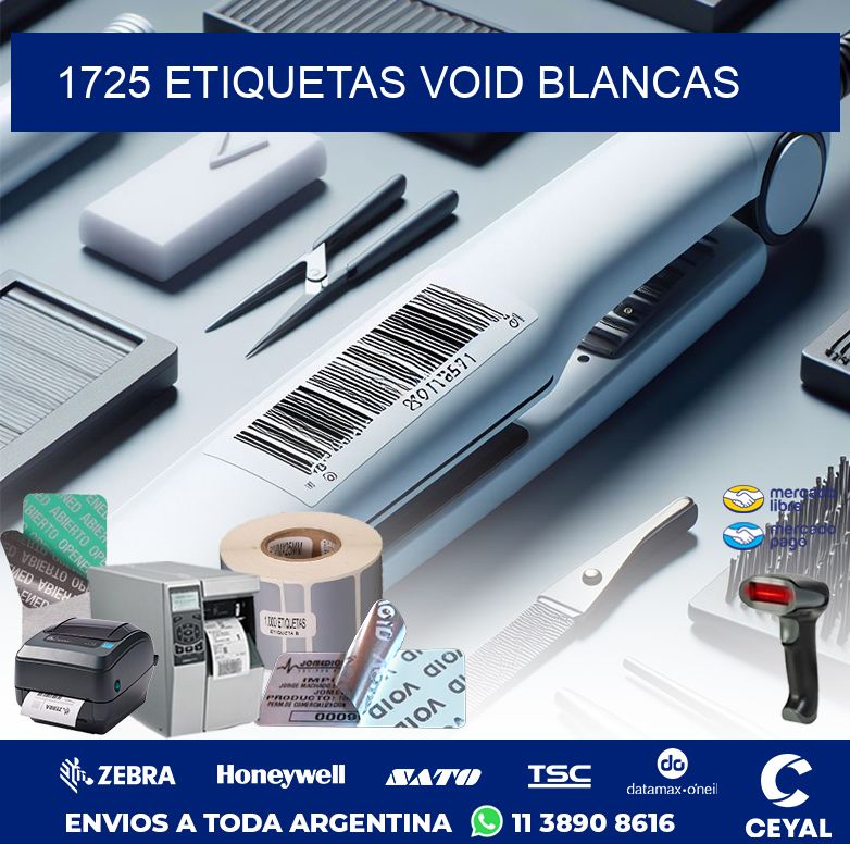 1725 ETIQUETAS VOID BLANCAS