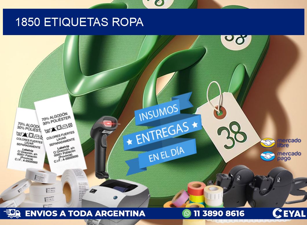 1850 ETIQUETAS ROPA