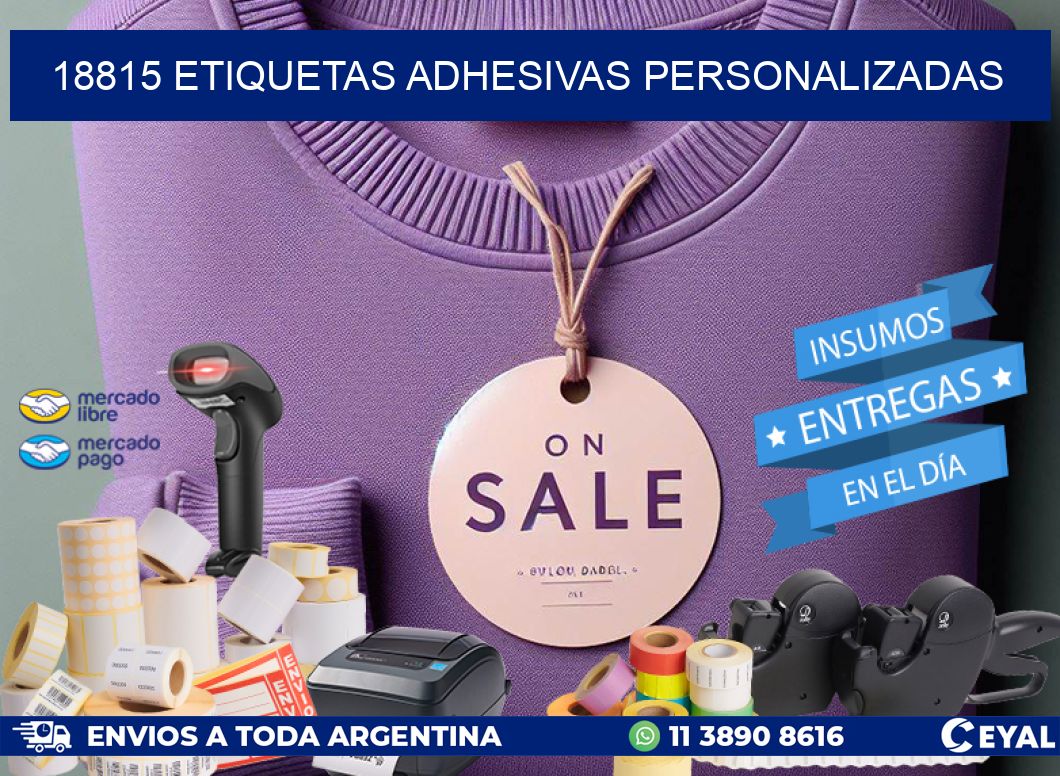 18815 Etiquetas adhesivas personalizadas