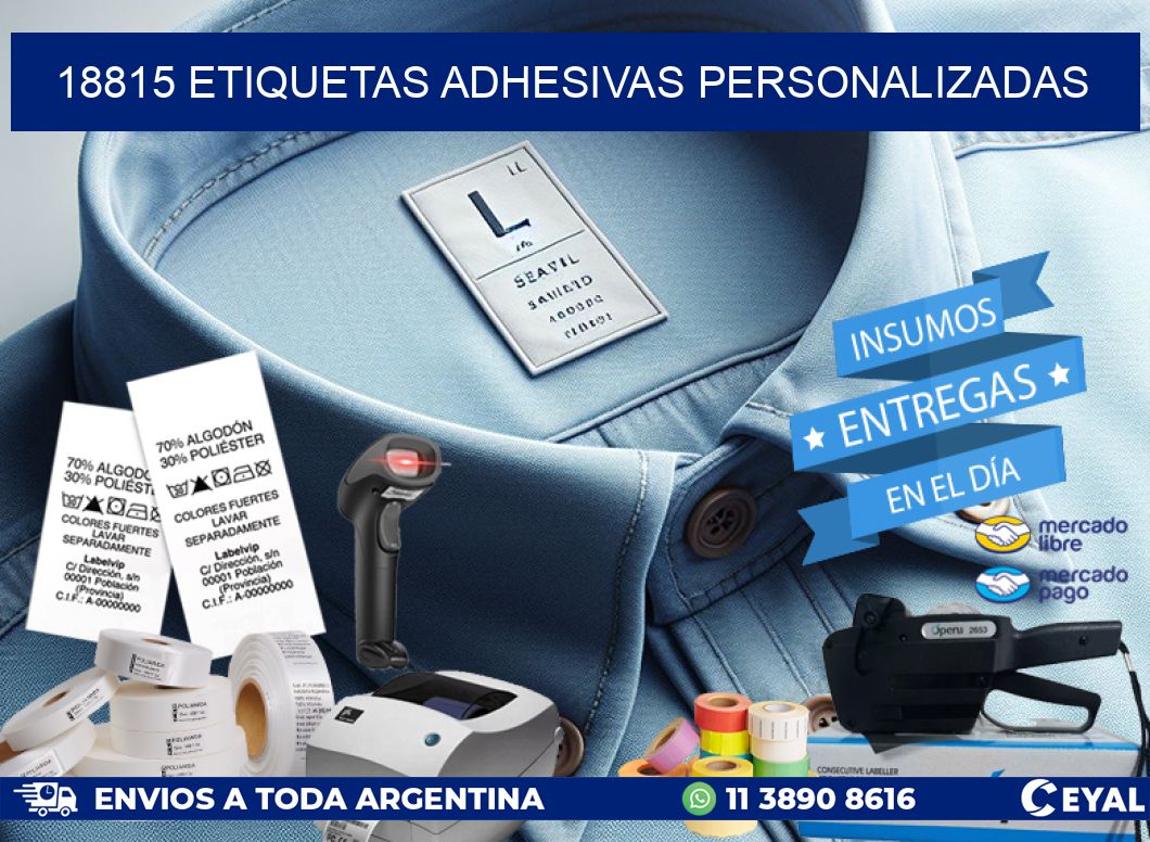18815 Etiquetas adhesivas personalizadas