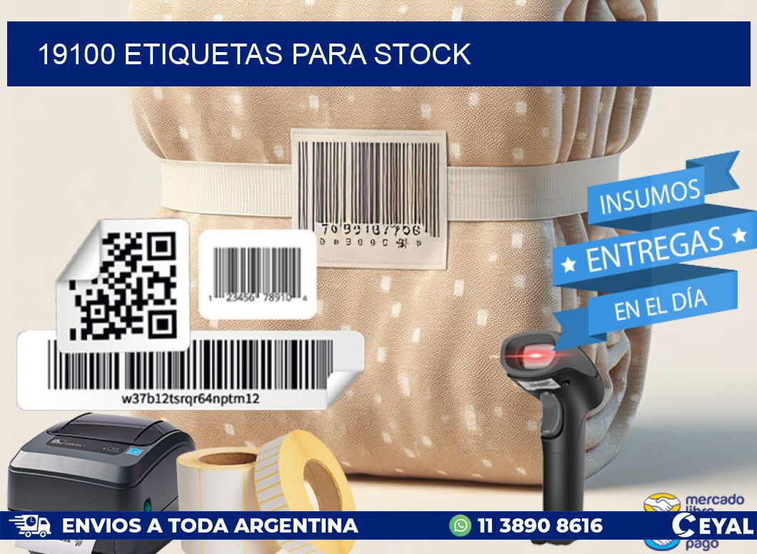 19100 ETIQUETAS PARA STOCK