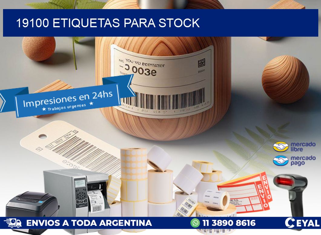 19100 ETIQUETAS PARA STOCK