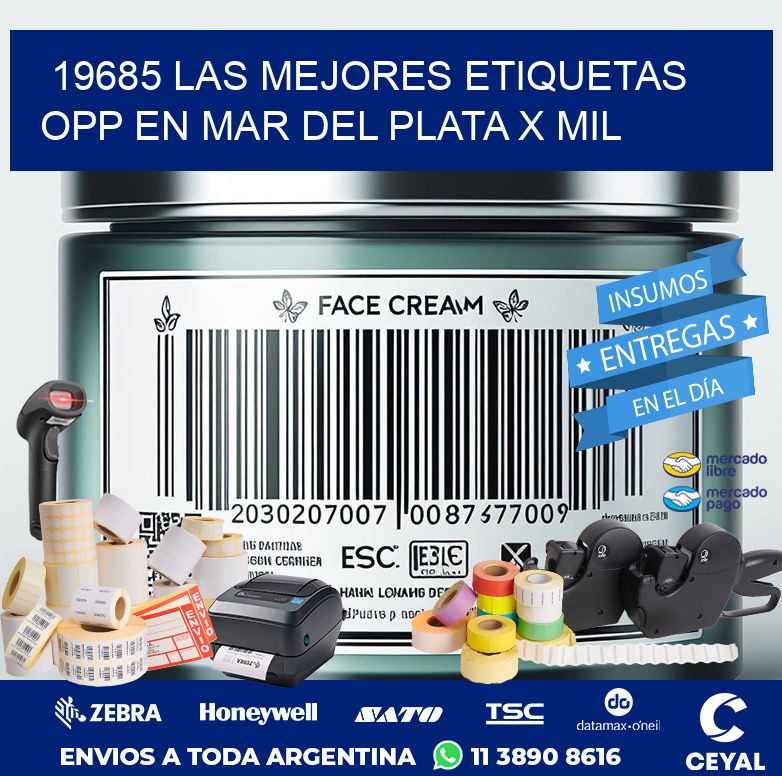19685 LAS MEJORES ETIQUETAS OPP EN MAR DEL PLATA X MIL