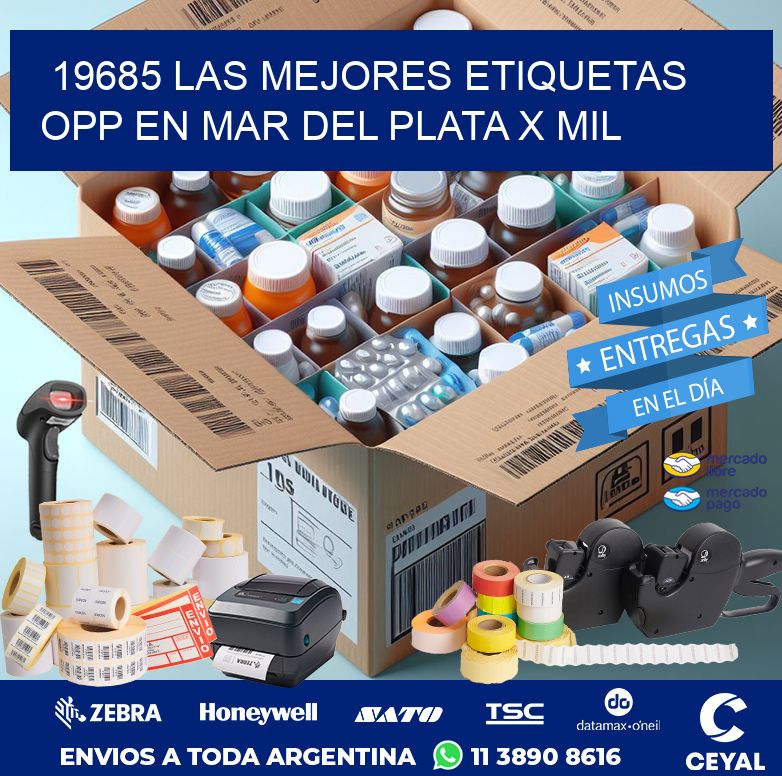 19685 LAS MEJORES ETIQUETAS OPP EN MAR DEL PLATA X MIL