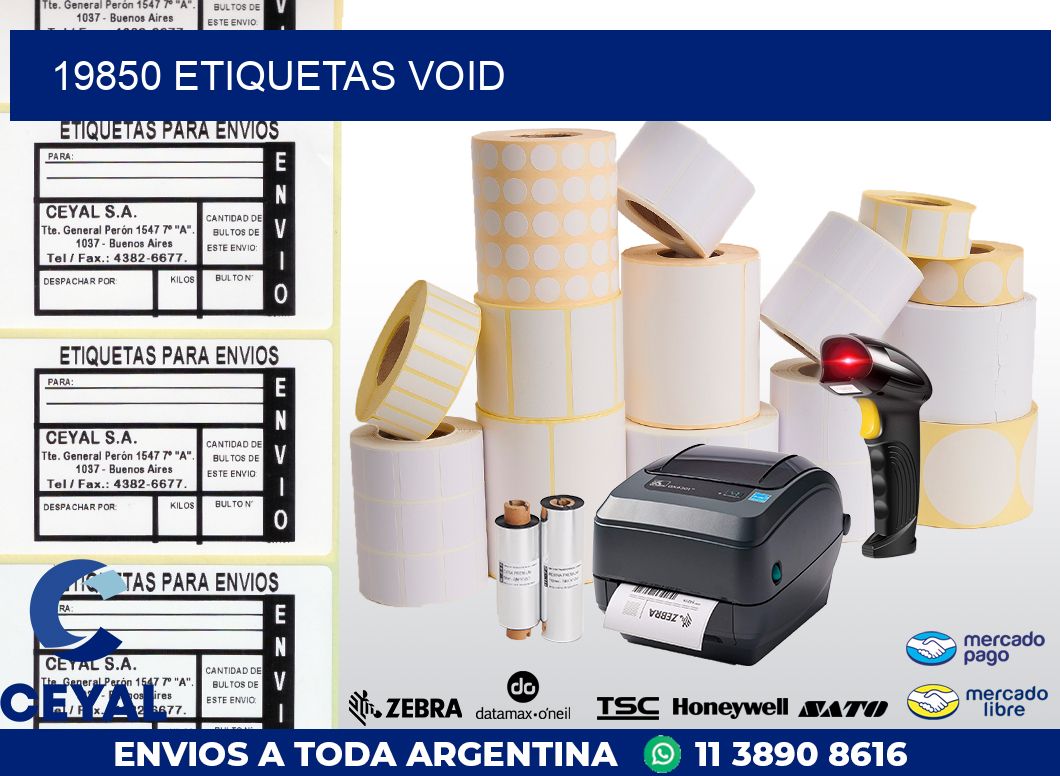 19850 ETIQUETAS VOID