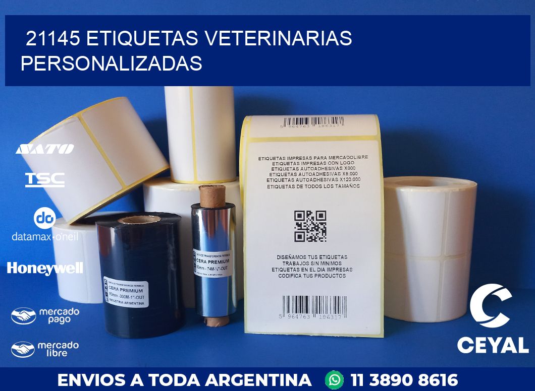 21145 ETIQUETAS VETERINARIAS PERSONALIZADAS