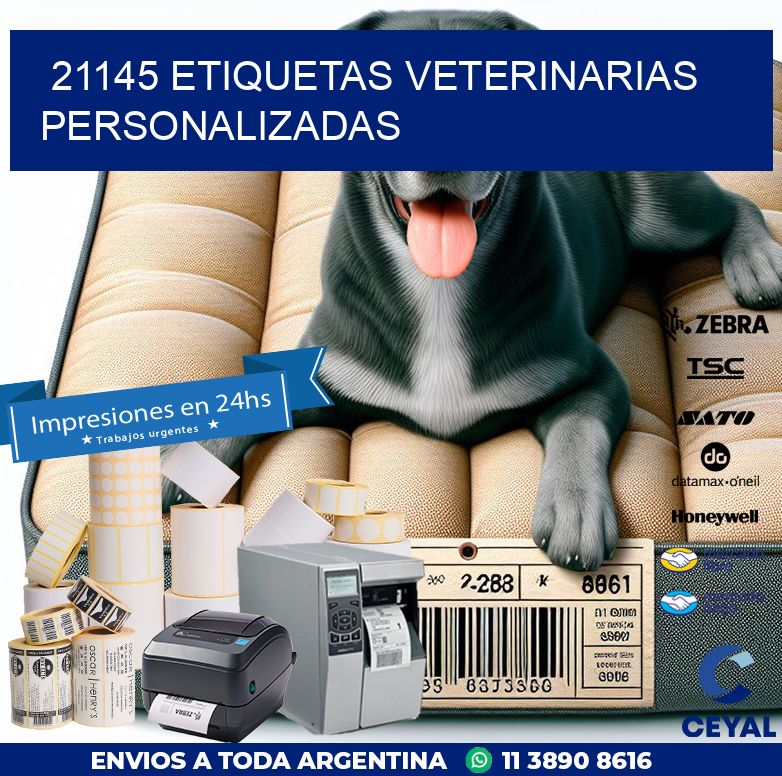 21145 ETIQUETAS VETERINARIAS PERSONALIZADAS