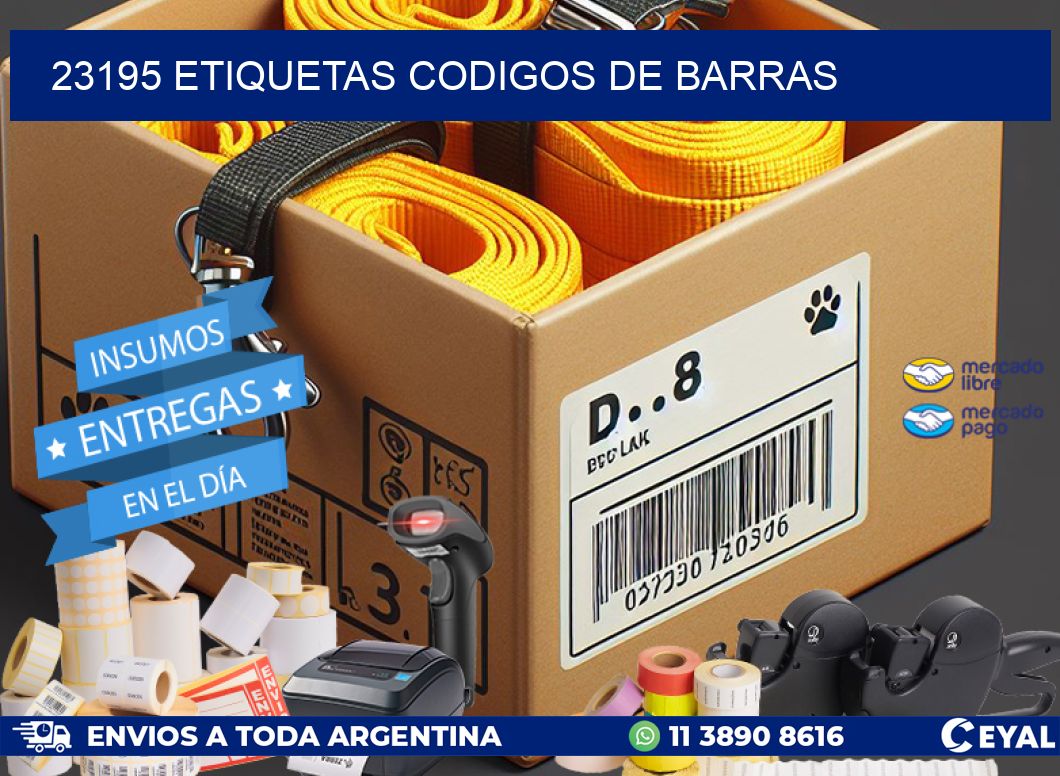 23195 etiquetas codigos de barras