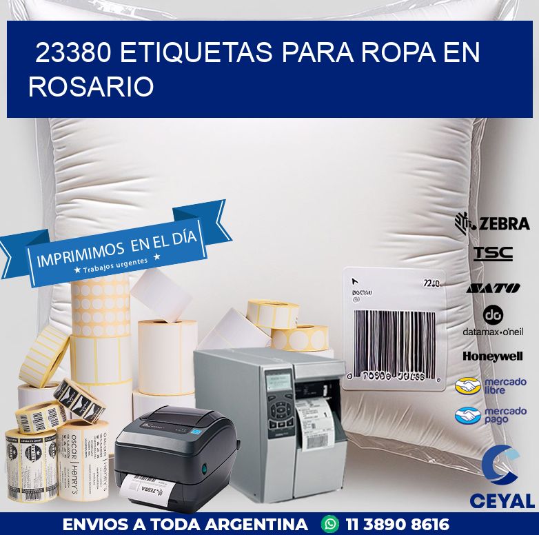 23380 ETIQUETAS PARA ROPA EN ROSARIO