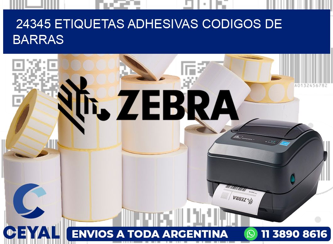24345 ETIQUETAS ADHESIVAS CODIGOS DE BARRAS