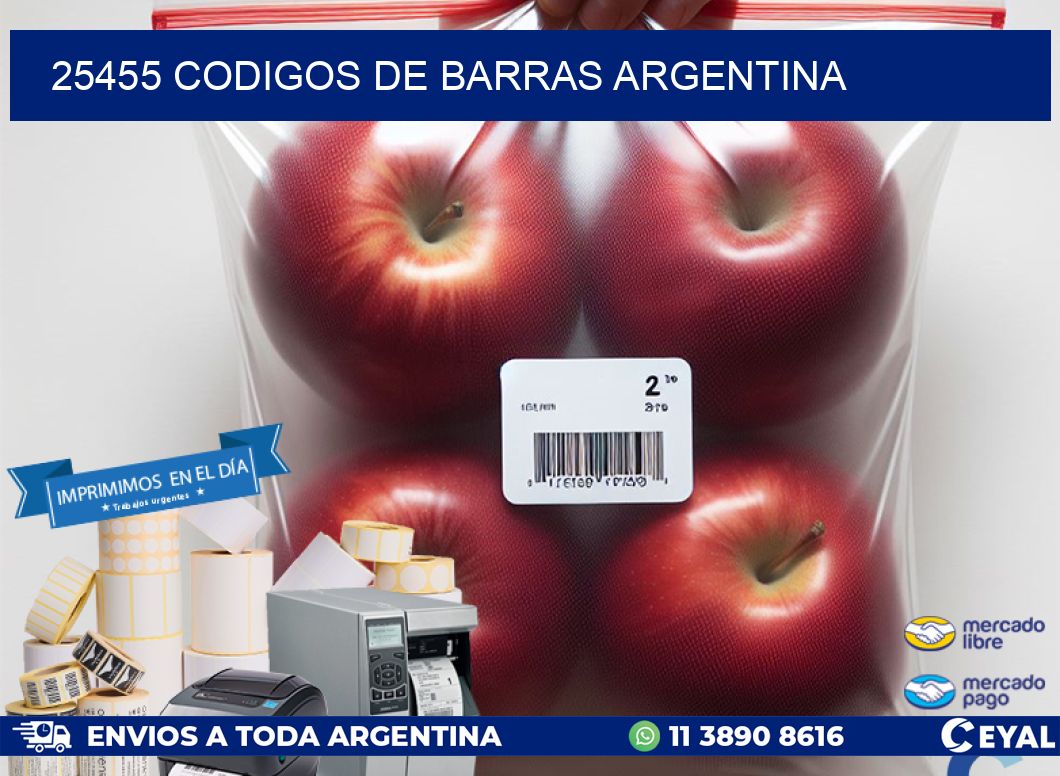 25455 CODIGOS DE BARRAS ARGENTINA
