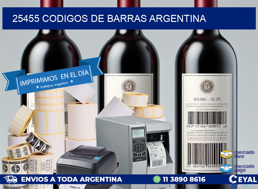 25455 CODIGOS DE BARRAS ARGENTINA