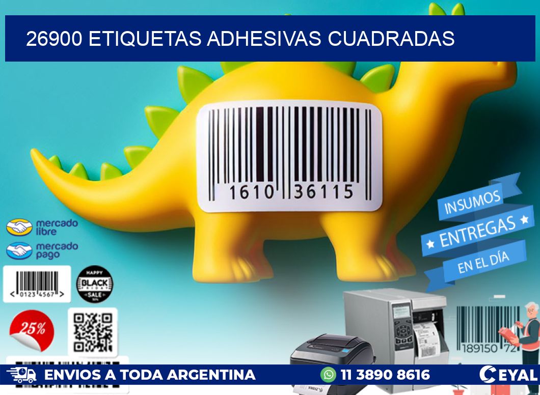 26900 ETIQUETAS ADHESIVAS CUADRADAS