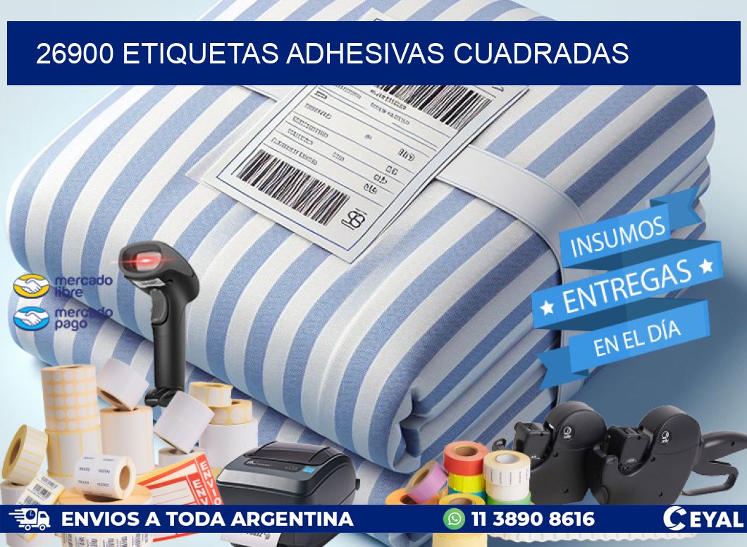 26900 ETIQUETAS ADHESIVAS CUADRADAS