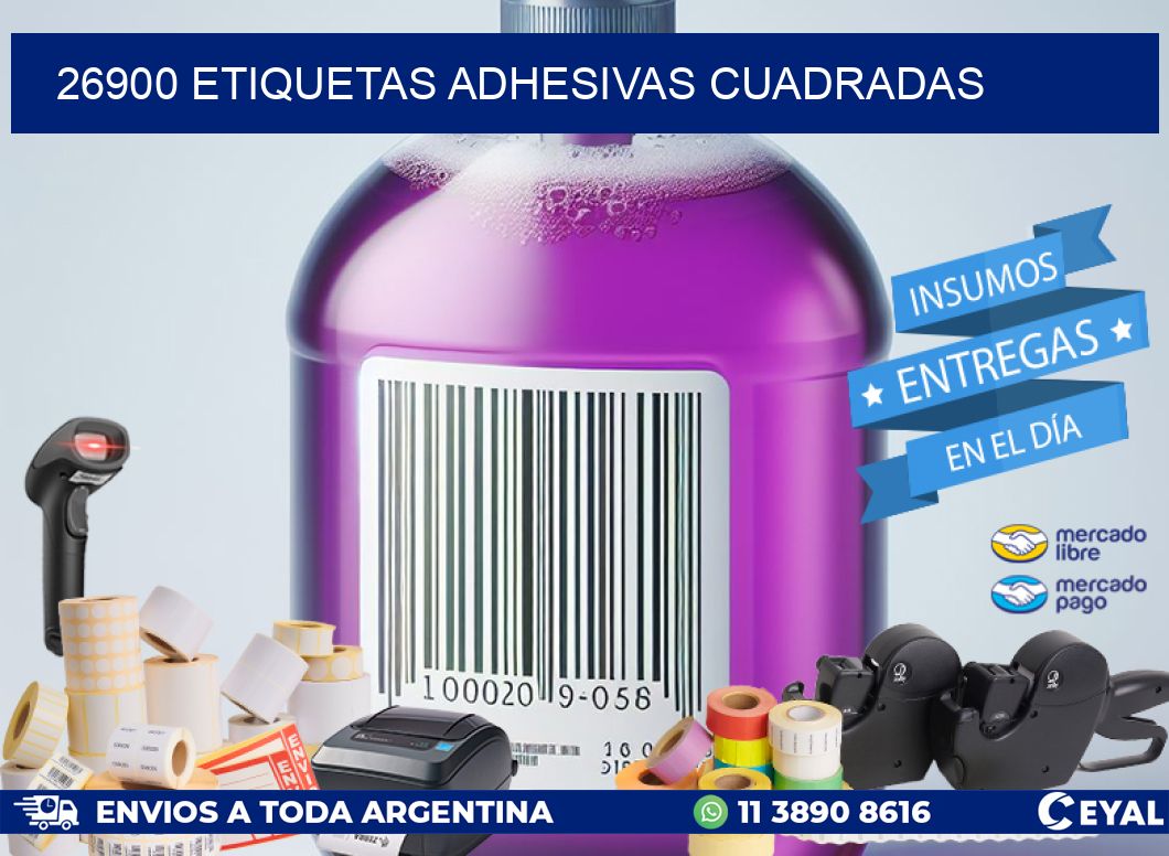26900 ETIQUETAS ADHESIVAS CUADRADAS