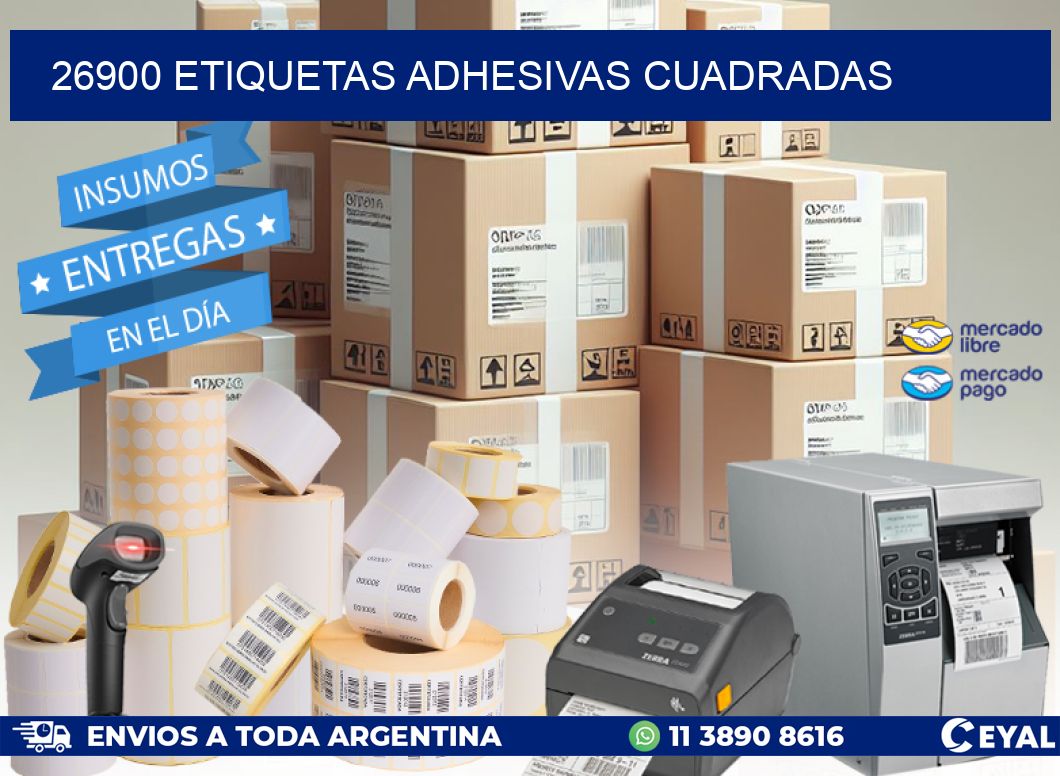 26900 ETIQUETAS ADHESIVAS CUADRADAS